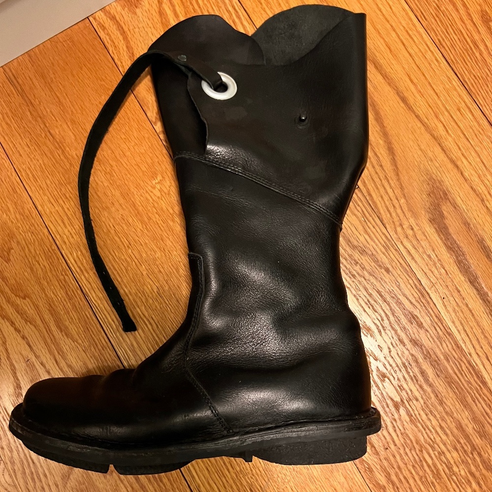 Trippen Leather Calf Height Wraparound Boots